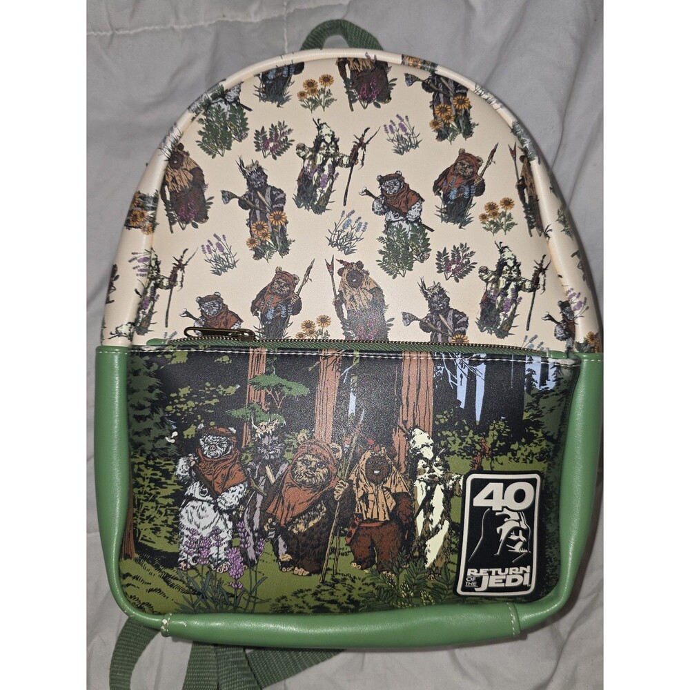 Funko Disney star wars ewok wicket mini backpack purse bag tote bookbag!